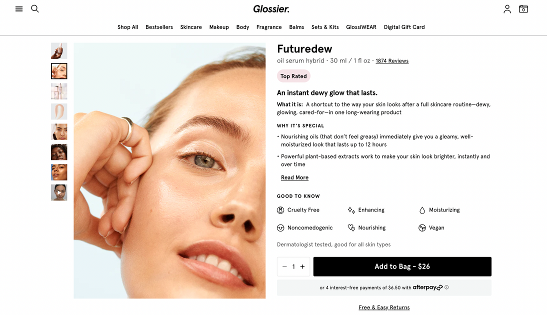 Glossier and Supreme Relaunch Stores on Shopify Plus Exhibea